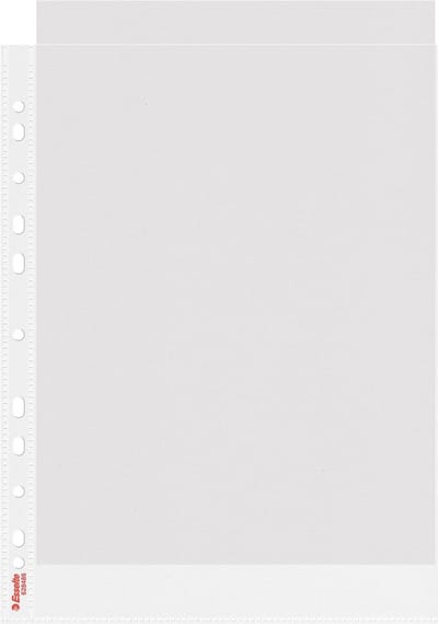 Esselte Colour'Breeze geperforeerde showtas, ft A4, 43 micron, gekorreld, pak van 25 stuks 4 stuks
