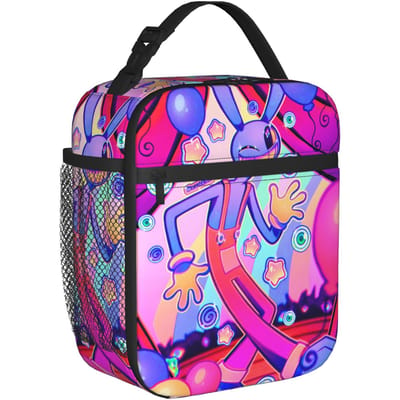 Jax Cartoon Digitals Circus Thermische Lunchtas Voor Mannen Print Picknick Lunchbox Casual Draagbare Geïsoleerde Oxford Koeltas One Size