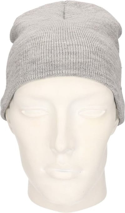 Gekleurde basic muts lichtgrijs voor dames