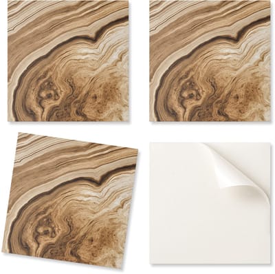 Vinyl wandtegels voor moderne interieurdecoratie met natuurlijke houtpatronen, 20x20x20 cm