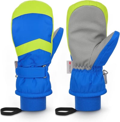 Waterdichte Kinderski Handschoenen, Warme Winterwant voor Jongens en Meisjes, Ademend en Thinsulate voor Kinderen van 3-14 Jaar, Perfect voor Sneeuw en Koud Weer