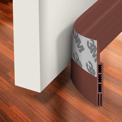Simple Fix Tochtstrip - 100cm x 5cm - Tochtstrips voor Deuren - Tochtstopper - Tochtrol - Tochtband - Tochthond - Zelfklevend en Isolerend - Bruin