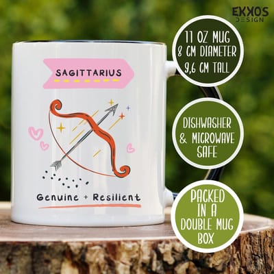 Boogschutter Mok | Sterrenbeelden | Mok met tekst | Grappige mok | Verjaardag cadeau | Cadeau voor man | Cadeau voor vrouw | Cadeau voor haar | Cadeau voor hem | Grappige cadeau | Thee glazen | Valentijn cadeautjes | Koffiekopjes