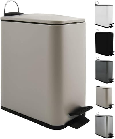 RVS Vuilnisemmer met Binnenemmer en Softclosemechanisme 5 Liter