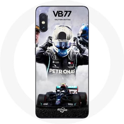 Coque - Formule 1 - Xiaomi Redmi Note 5 AI - Valtteri Bottas - Souple - Noir noir