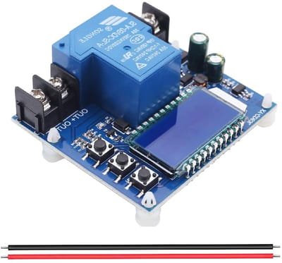 Laagspanningsbeveiliging - Spanningsregelaar Module - Batterij Beschermen - LCD Display - 30A - Blauw