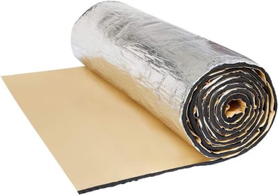 Geluidsisolatie Mat - Warmte isolatie Auto - Voertuig Comfort - Zelfklevend Waterdicht - 152 x 100 cm - Aluminium