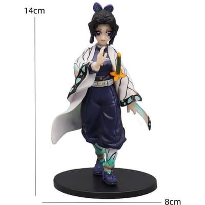 Anime Demon Slayer Actiefiguren Tanjirou Tomioka GiyuuZenitsu Kochou Nezuko Anime Figuur Verzamelen Kind Poppen Perfect Speelgoed voor Kinderen gray