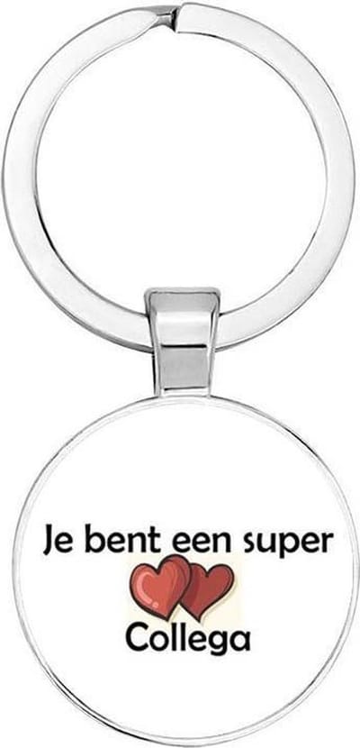 Akyol - ‘Je bent een super collega’ Sleutelhanger - Vriendschap - Liefde -Vrienden - Leuk cadeau om te geven - 2,5 x 2,5 CM