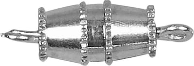 Draaisluiting, L: 16 mm, verzilverd, 10 stuk/ 1 doos