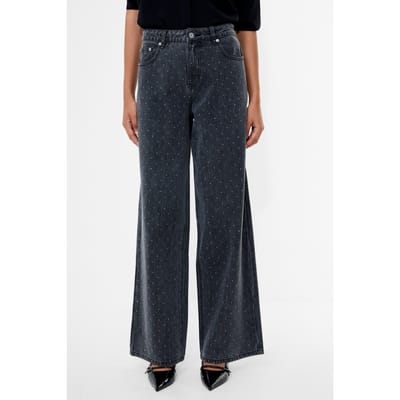 French Connection Ralphie Denim Embellished Jean Charcoal Grey Charcoal Grey Maat: 16 | Jeans Outlet | Dames | Grijs