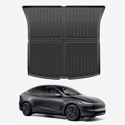 All-Weather Kofferbakmat voor Tesla Model Y 2025-2026, Waterdicht en Slijtvast, Perfecte Bescherming voor de Kofferbak met Hoge Randen