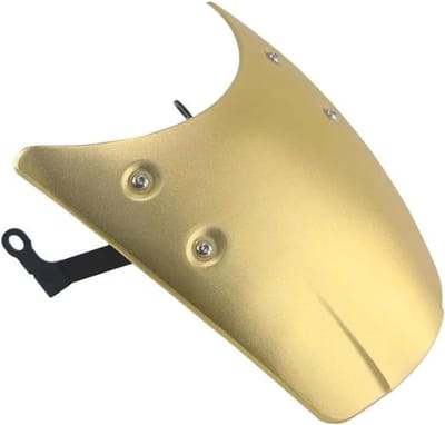 Motorfiets windscherm - Winddeflector aluminium - Comfortabel rijden - Slagvast kunststof - Universele pasvorm - Zwart