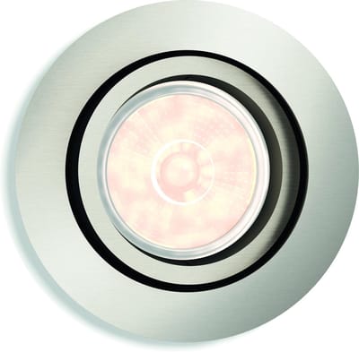 Philips Donegal inbouwspot - 1-lichts - nikkel - rond