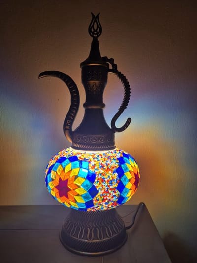 Anatolia decoratie tafellamp - oosterse lamp - handgemaakt - kleur naar keuze - gratis verzending