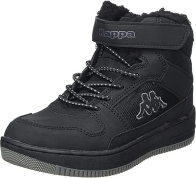 Kappa unisex kindersneakers winterschoenen gevoerd stijlcode 260991K 1111 zwart