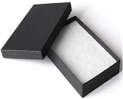 25 matte zwarte sieraden doosjes met katoenen voering – 3×2×1 inch – voor hangers en oorbellen