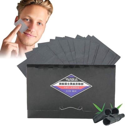 80 stuks olieabsorberende doeken voor mannen, gezichtshuid oliecontrole, schoonmaak en droogpapier voor een stralende huid