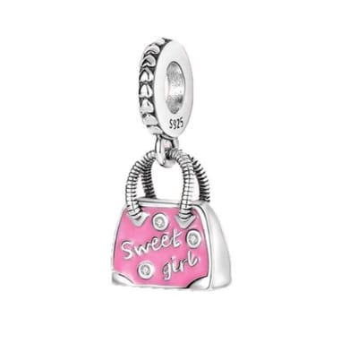 RomyStones – Sweet Girl Bedel – Tas Hanger – 925 Zilver – Cadeau