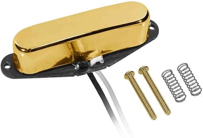 Boston VTE-52-NGD Single Coil Pickup - Alnico 5 staafmagneten, zwarte fiber bobbin, gewaxte Formvar draad
