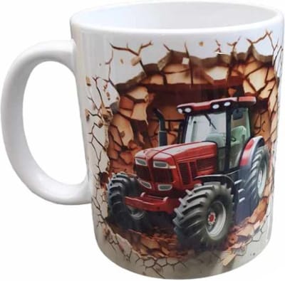 Koffie beker - thee mok - tractor - boerderij - boer