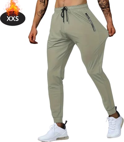 Livano Trainingsbroek Heren - Sportbroek - Trainingsbroek Lang - Trainingspak - Sportkleding - Kurkuma - XXS