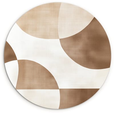 WallCircle® Wandcirkel 120x120 cm - Muurcirkel Snijdende cirkels - Overlappende vlakken - Muurdecoratie woonkamer - Wanddecoratie slaapkamer - Kamer decoratie accessoires - Ronde schilderijen XXL