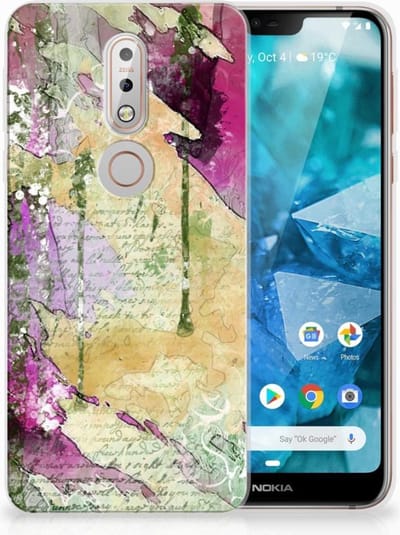 Hoesje maken Nokia 7.1 Letter Painting