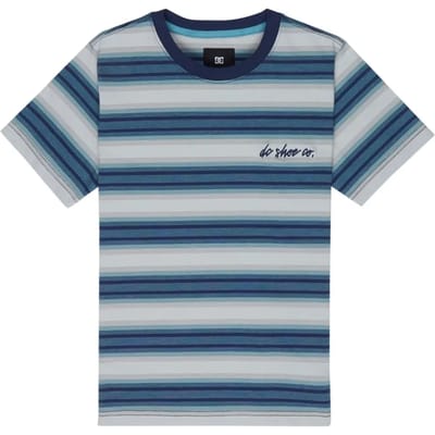 Dc Shoes Sheriff Stripe T-shirt Met Korte Mouwen Blauw 10 Years Jongen