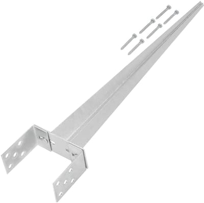 KOTARBAU Verstelbare paalsteun, 0-160 mm, staal, zilver