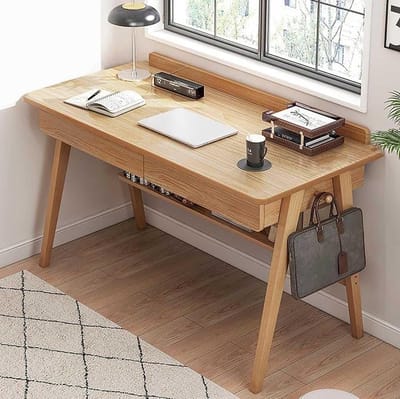 Verstelbare Laptoptafel op Wielen 140 x 60 cm – Verrijdbare Bedtafel, Overbedtafel en Mobiel Bureau voor Thuiswerken, Studeren en Ontspannen met Vergrendelbare Wielen – Wit – Mobili Bella