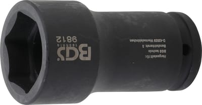 BGS Kracht dopsleuteldop zeskant, diep 3/4 38 mm