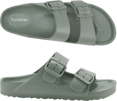 Holster Holster Sundreamer - Vegan Slides - Podologisch Goedgekeurd Slipper GROEN - Maat 45
