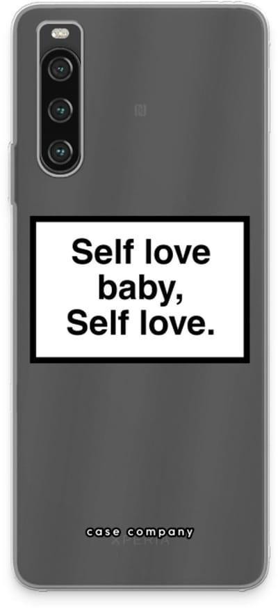 Case Company® - Hoesje geschikt voor Sony Xperia 10 IV hoesje - Self love - Soft Cover Telefoonhoesje - Bescherming aan alle Kanten en Schermrand