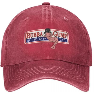 Bubba Gump Bos Garnalen Zeevruchten Baseballpet Mannen Vrouwen Hip Hop Petten Zonbescherming Buitensporten Baseballpetten Cadeau Adjustable brown