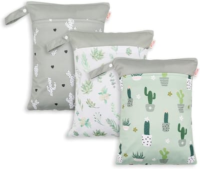 Set van 3 Grote Waterdichte Luiertassen voor Baby's en Opslag