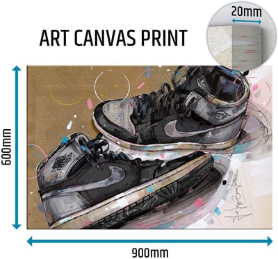 Sneaker canvas 1984 shadow 1.0 90x60 cm