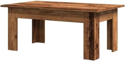 Salontafel - Bijzettafel Hout - Woonkamer Decoratie - Onderhoudsvriendelijk Oppervlak - 100 x 60 cm - Oud Hout