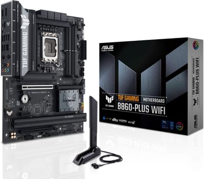 ASUS TUF GAMING B860-PLUS WIFI Moederbord - Intel B860 - Intel LGA1851 - DDR5 RAM - ATX