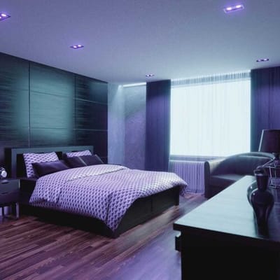 Set van 6 HOFTRONIC Durham Smart - Dubbele inbouwspot - Mat zwart - GU10 RGBW 16,5 miljoen kleuren - 11 Watt 690 Lumen - Dimbaar via smartphone en spraak - Kantelbaar - WiFi en Bluetooth - Voor alle smart assistenten