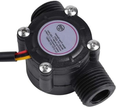 Water Flow Sensor - Debietmeter Hall - Waterstroom Meten - Hoge Precisie Hall - 1-30L/min - Zwart
