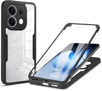 Hoesje geschikt voor Oppo Reno13 - Techsuit ColorVerse 360 Case met Screenprotector - Zwart