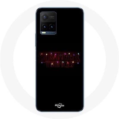 Coque pour Vivo Y21s/Y21 2021 - MANIACASE - Stranger Things - Noir - Souple - Joyeux Noël