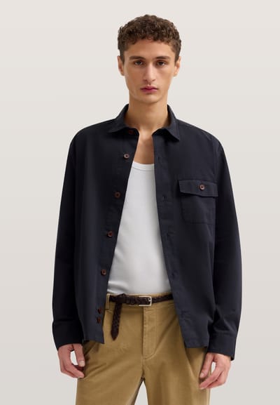 Bugatti Herren Overhemd in overshirt-stijl