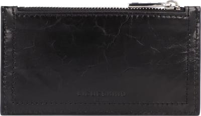LIEBESKIND BERLIN Kaarthouder Chudy Paper Touch Crinkle Purse Black Zwart