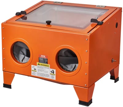 Emvae Zandstraalcabine - Tafelzandstraalcabine - 40 Gallon - Zandstraalmachine 151L - 40-120 PSI - Koudgewalst Staal - Met Straalpistool