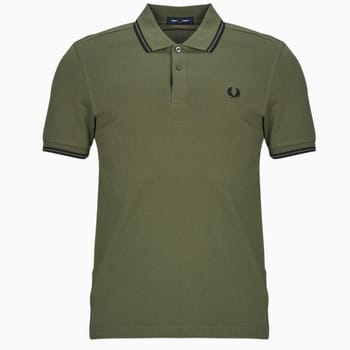 Fred Perry Twin tipped polo - laurel wreath green black