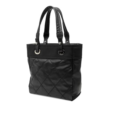 Tweedehands Kleine Gequilt Gecoate Canvas Paris Biarritz Tote