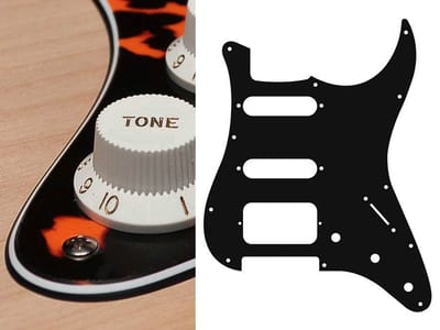 Boston ST-323-WCO pickguard, Stallion, SSH, 3 pot holes, 3-5 switch, 3 ply, wild cat orange