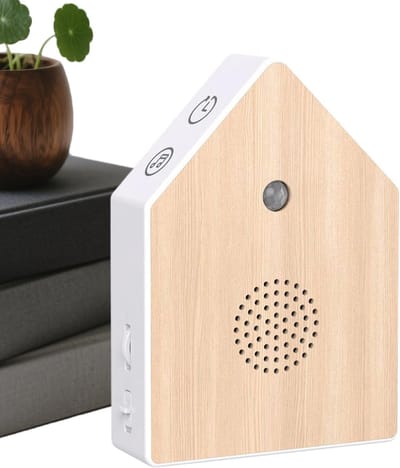 Geluidsapparaat - Slaapmachine - Ontspannen Slapen - Bewegingssensor - Compact Formaat - Houtkleur